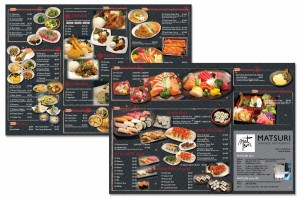 Menu Design - Matsuri 